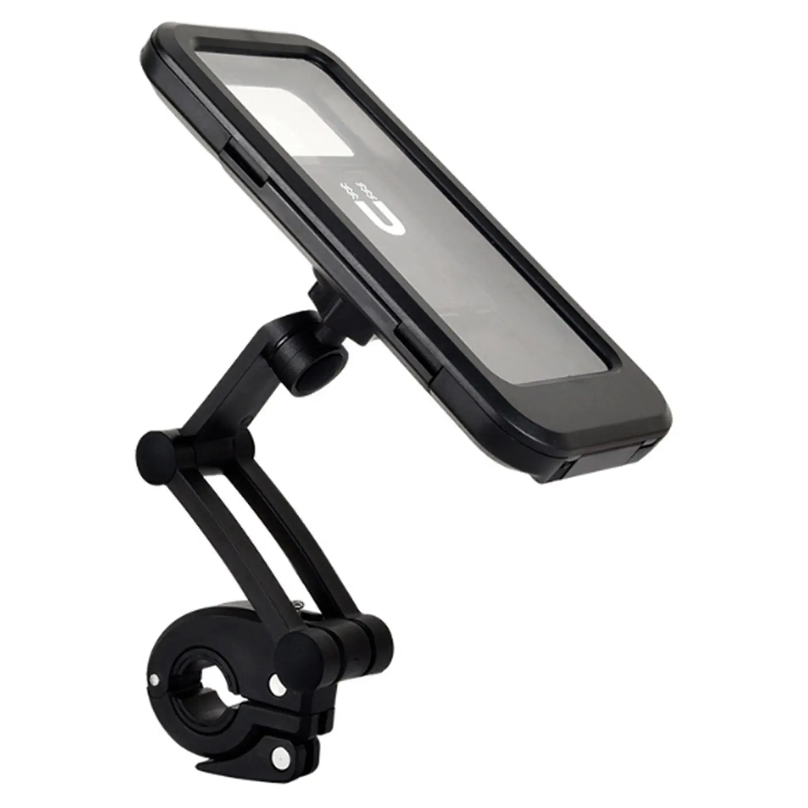 Waterproof Motorcycle Phone Mount with Magnetic Charging Case - Motorcycle Accessories, Universal Handlebar Holder for Bicycle E-Bike Scooter, Shockproof Secure, Easy-Install Navigation Holder for Rainy Riding