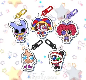 The Digital Circus Acrylic Keychains, Pomni, Jax, Kinger Inspired