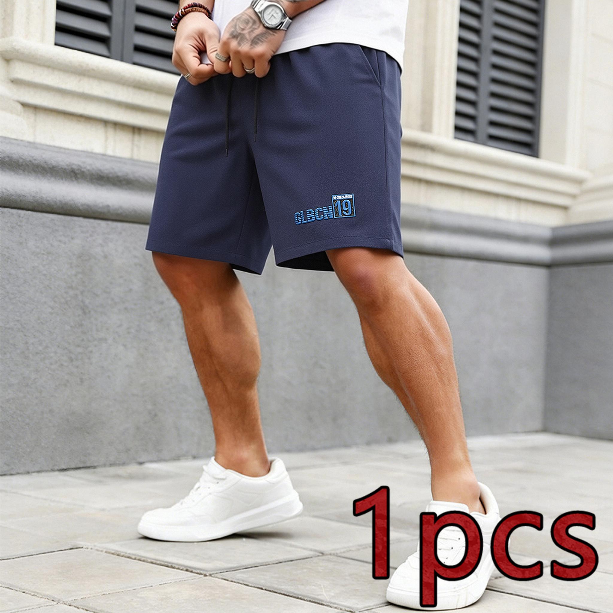 Men’s 3-Pack Casual Drawstring Shorts – Soft, Breathable, Wrinkle-Resistant Summer Shorts; Lightweight Everyday Shorts for Streetwear and Outdoor Activities