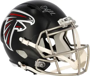 Drake London Atlanta Falcons Autographed Riddell Speed Replica Helmet - Fanatics Authentic Certified