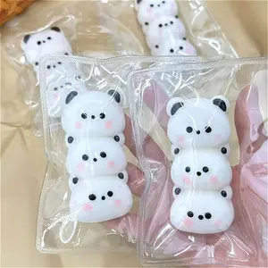 Novel Panda Squeezable Toy | Ultra-Soft TPR Material, Black and White, Slow Rebound, Ideal for Relaxation, Office Parties, Easter, Halloween, Christmas, Valentine'S Day - HefengCL