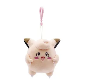 Clefairy 6" Pocket Monster All Star Collection Stuffed Plush Keychain Toy Bag Backpack Hanger Charm