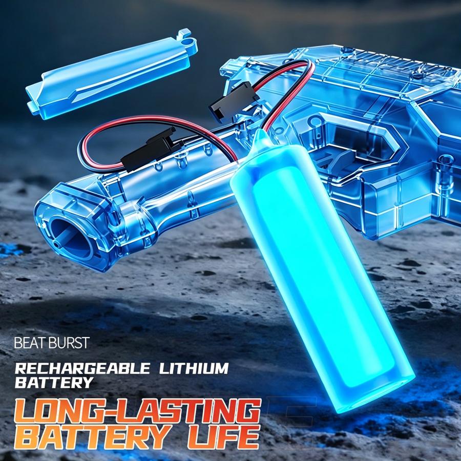 LED Electric Water Blaster with Space Energy Ring Design, Summer vibes, High-pressure & Long-range,Summervibes, Large Capacit【Safe & Harmless Water Gun Toy】 tiktokshopspringglowup