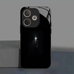 devout cross pattern design suitable for OPPO A53,A32,A11s,A33 (2020),A53s,A54,A55,A57,A77,A57s,A58,A5 Pro,A60,A7,A5s(AX5s),A12,A11k,A12s Hard Case glass texture Simple design new styles Phone Case