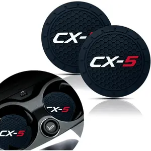 Car Cup Holder Coasters, 2PCS 2.75 Inch Coasters for CX5 Accessories