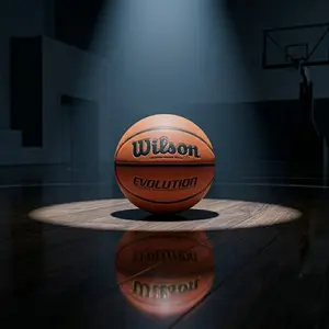 Limited Stock Available | Wilson Evolution Basketball | Official Indoor Game Ball  Black | Easy Pro Grip & Control, Size 29.5"