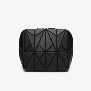 New Travel Makeup Bag,Multi-Compartment Makeup Organizer, Waterproof Toiletry Bag, Fashionable Geometric Design Travel Organizer,storage organization,Essential travel storage items