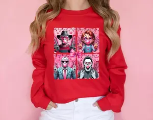 Horror Valentine Sweatshirt, Valentine's Day Trendy Valentine Shirt, Valentine's Day Gift, Gift for Her, Funny Valentines Day Sweater