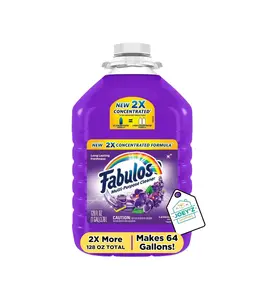 2X Double Concentrated Fabuloso All Purpose Cleaner - Fabuloso Floor Cleaner - Purple Lavender Scent Multipurpose Cleaner, 1 Gallon - Makes 64 Gallons (128oz) - Bundled With Joey’Z Decal