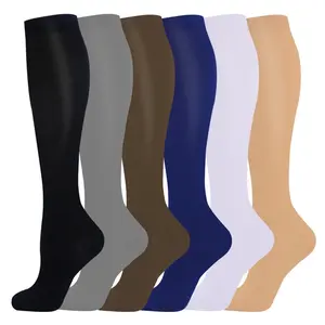 6 Pairs Calf Compression Socks for Women & Men – Morning Rush Calf-Length Socks, Cheerful Patterned & Playful Dots Design, Breathable Moisture-Wicking Comfort, Bright On-Point Style for Commutes, Coffee Runs & Spontaneous Plans Pastel Flower