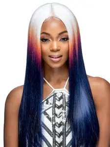 Vivica A. Fox Spectrum, HD Lace Front, Pre-Plucked Hairline, Heat Resistant, Long Straight Multi Color Lace Front Wig