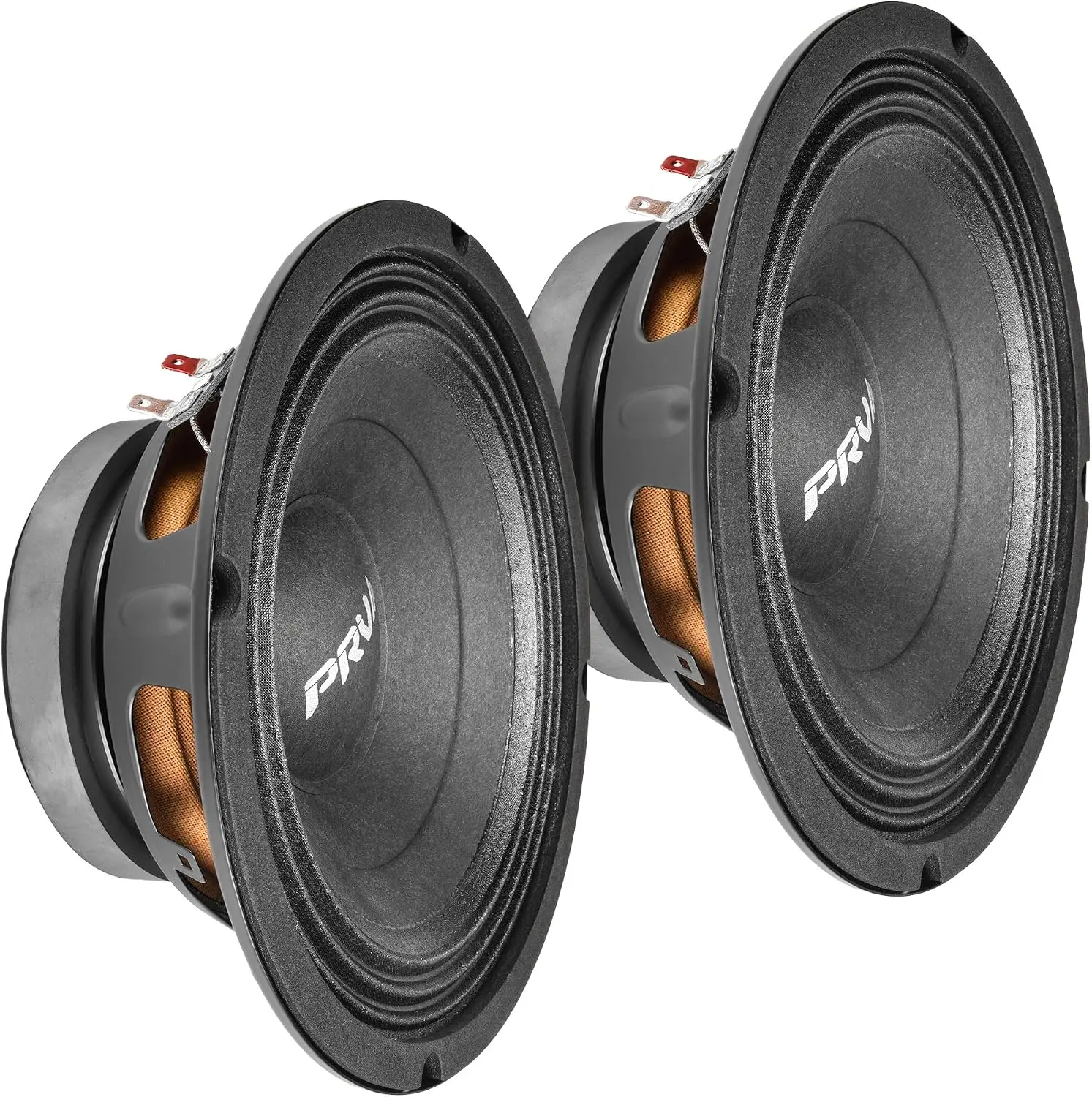 8 Inch Midbass Speaker 8MB450 v2, 450 Watts, 8 Ohm, 2 in Voice Coil, Loudspeaker for High Output Pro/Car Sound System (2 Speakers) Bundle