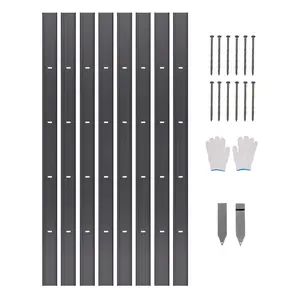 VEVOR Metal Landscape Edging, 8 Packs 72 in Rust-Resistant Aluminum Alloy Landscape Edging, Bendable Garden Edging Border, Heavy Duty Lawn Edging Fence for Flower Bed Yard Pathway