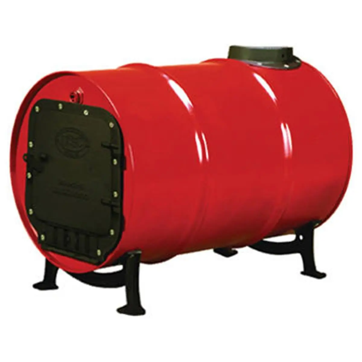 212 MAIN BSK1000 Cast Iron Barrel Stove Kit - Outdoor Portable Stove, Converts 30 or 55 gal Drum, Includes Door, Chimney & Barrel Stand for Home, Festive Decorations, Converts 30 Or 55 Gallon Drum