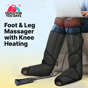 【FIT KING】Air Compression Leg Massager with Knee Heating for Enhanced Comfort - Includes Handheld Controller leg massager with knee relaxation Massaging Device for Relaxing Foot Spa Machine fathersday gift summerwins,father'sdaygifts,summerhairstyles