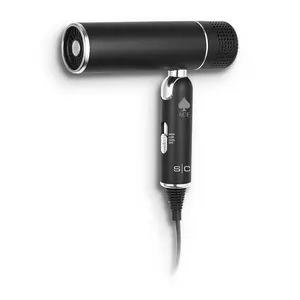 StyleCraft Ace Foldable Lightweight Hair Dryer with   with Diffuser and Concentrator Nozzle