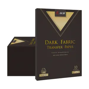 【Bulk Prices】200 sheets A-SUB 8.5"x11" Dark Fabric Transfer Paper