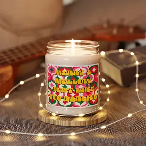 🎄 “Merry & Mellow, Just Like You Darling” — 9oz Retro Holiday Soy Candle