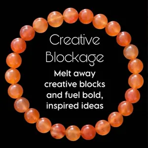 8mm Carnelian Bracelet • Stretchy Beaded Crystal Bracelet • Energy & Motivation Stone • Single or Bulk Set of 6 • Healing crystals for energy boost and joy