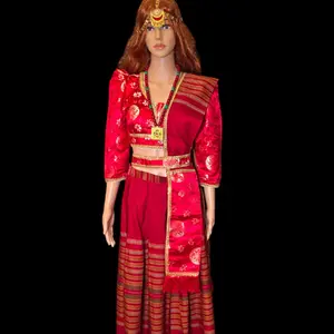 Tamang Lehenga Set Size 38 in Red Color with Intricate Design and Traditional Patterns