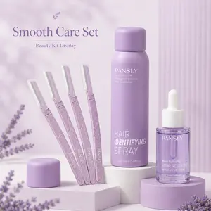 Women’s Facial Hair Removal Kit, 4 Facial Razors with Hair Identifying Spray and After Shave Serum, Dermaplaning Tool Set for Peach Fuzz, Eyebrows, Face and Body Care