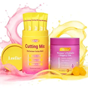 New Bundle: Women's Probiotics+Slippery Elm Pineapple Gummies  Bottles & Cutting Drink Mix Jars