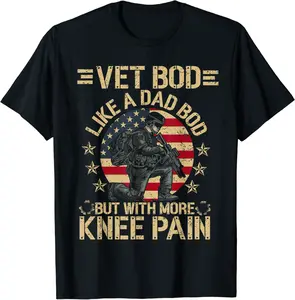Army Military I Veterans Day | VET BOD like a Dad BOD T-Shirt - Tylerjame Shop 34B0BRMRKH63