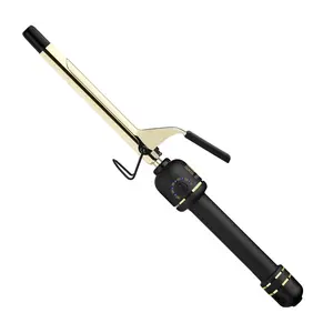 HOT TOOLS New and Improved 24K Gold Professional 5/8" Extended Barrel Curling Iron with Clamp for Tight Curls | 24K Gold Technology for Long-Lasting Results & Longer Barrel for Easy Styling