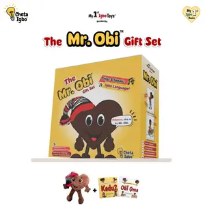 The Mr. Obi Gift Set — Igbo Speaking Toy & Bilingual Board Books