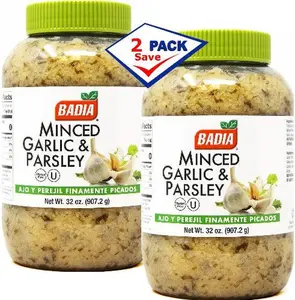 Badia Minced Garlic & Parsley 8 oz Pack of 2 Flavor Spice