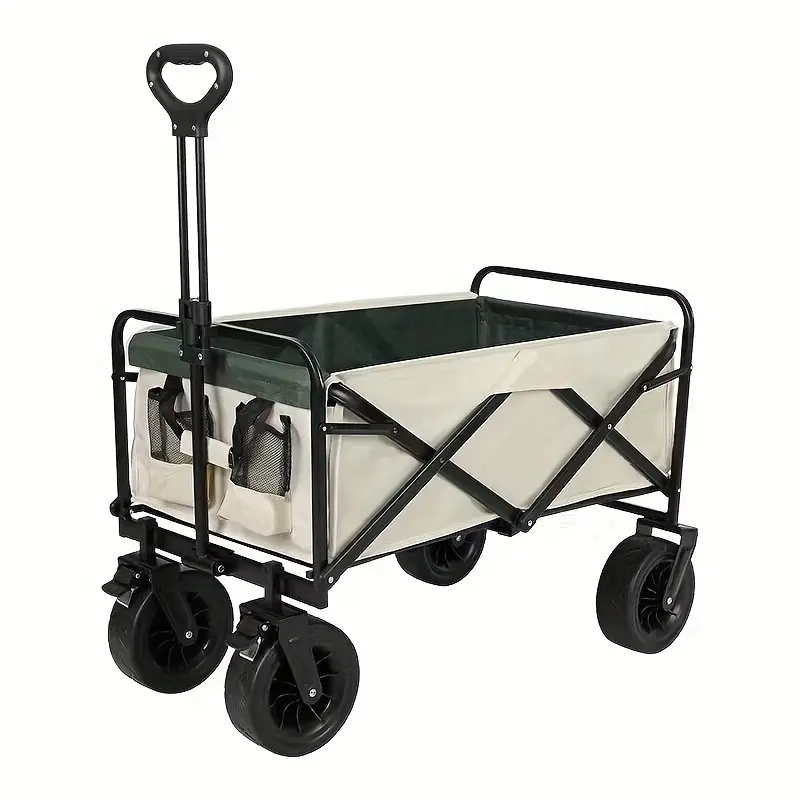 New outdoor camping car folding camping small trailer camp trolley portable folding simple rod car