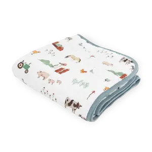 Original Cotton Muslin Quilt - Farmyard Original Cotton Muslin Quilt - Farmyard