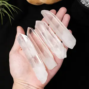 Natural Crystal Clear Quartz Single Crystal, DIY Jewelry Making Supplies, Home Decoration Ornaments, Perfect Gift for Holidays & Parties