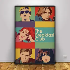 The Breakfast Club Poster Wall Prints, Home Decor Paper Print, Gift Poster Movie, Inspirational Home Decor Gift No Frameless