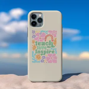 Teacher Phone Case – Teach Love Inspire iPhone Case, Cute Teacher Appreciation Gift