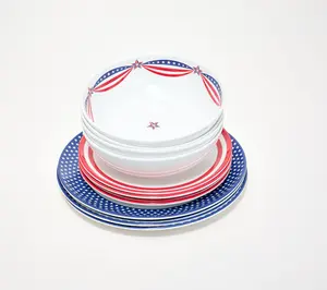 Home Reflections 12-Piece Melamine Dinnerware Set