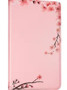 Hand-Crafted Cherry Blossom Server Book for Waitress – Cute Pink Faux Leather Guest Check Organizer with Pockets r – Elegant Restaurant Waitstaff Book for Women, Durable & Professional Server Organizer