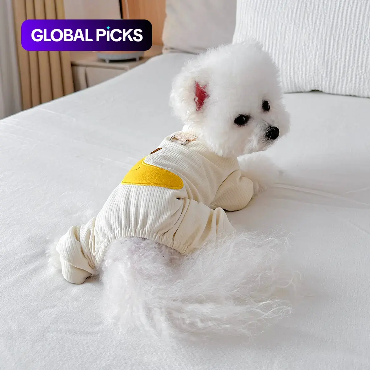 Pet Clothing Costume for Dogs & Cats, Puppy Apparel, Four-Legged Outfit for Teddy, Bichon, Pomeranian, Chihuahua, Yorkie & Poodle, Cozy Home Wear #GLOBAL PICKS