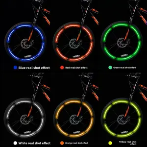6-Piece Mountain Bike Reflective Rim Stickers, Cycling Equipment Accessories, Outdoor Riding Decoration, Steel Rim Decals