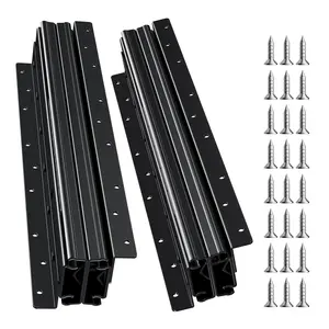 VEVOR Undermount Drawer Slides,  16 inch, Full Extension Ball Bearing Under Stair Cabinet Rails, 260 LB Load Capacity Heavy Duty Bottom Stair Cabinet Glides Track Runners,for DIY Replacement, Black