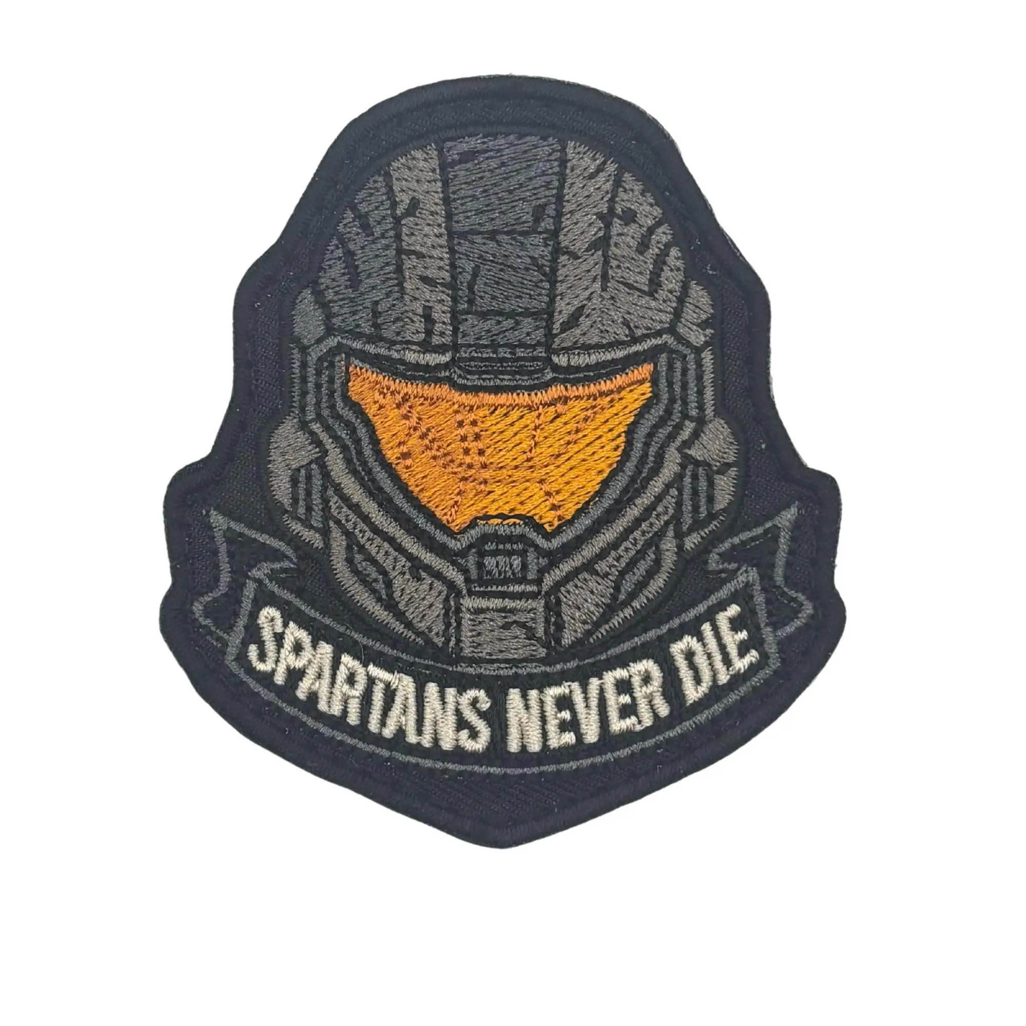 Spartans Never Die Tactical Patch 3x2.5 Embroidered Hook Fastener Patch H8