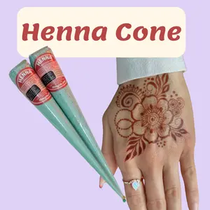 Henna Cone - 25g - Organic Ingredients - Deep Red Stain