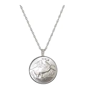American Coin Treasures Greek Pegasus Coin Pendant