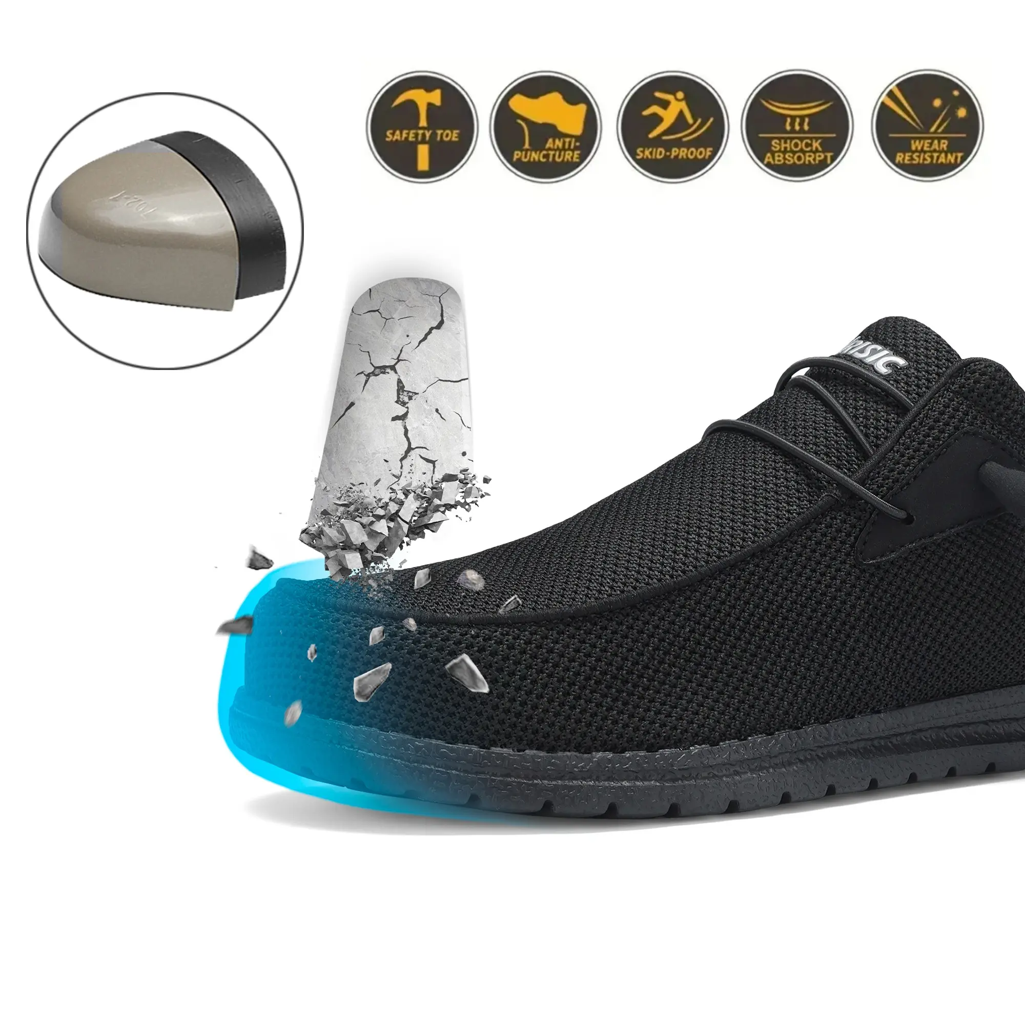 Steel Toe Boots For Men Women Work Boots Steel Toe Shoes For Men Safety Shoes Work Sneakers Indestructible Soft Comfortable For Welder Steel Toe Welding Footwear Outdoorfun