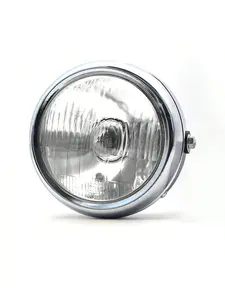 【Christmas Gift】1Pc 5.75 Inch Round Motorcycle Headlight Retro Style, Super Bright LED Motorcycle Driving Light Round Front Headlamp 35W Motorbike Fog Light Universal 5.75 Inch Round Motorcycle Headlight - Super Bright LED Driving Light For Motorbik