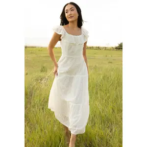 Alaina Dress in Ivory