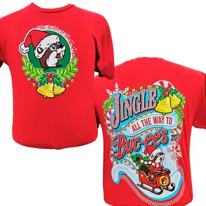Buc-ee's 2025 Christmas Shirt Jingle All the Way to Buc-ee's Limited Edition Unisex Graphic T-Shirt Fashion Cotton, Full Sizes, For Men, For Women