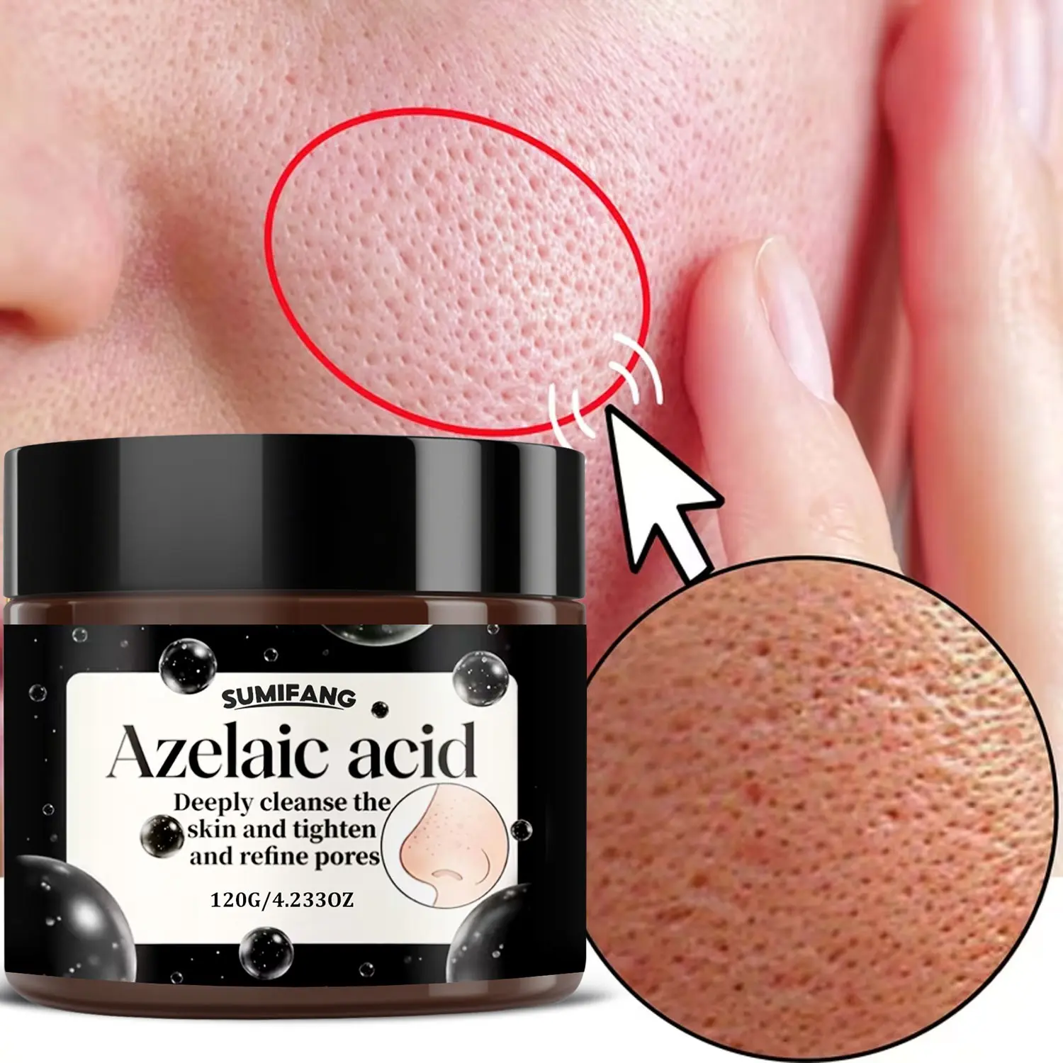 Facial Lotion Deep Cleansing Tightens Skin Pores Improves Uneven Skin Tone Enhances Glow Radiant Suitable for Sensitive Skin Gentle Friendly Sensitive Skin Care 120g