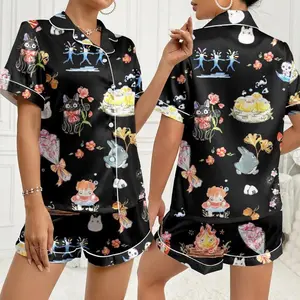 Anime Cat Pajama Set – Women's Cartoon PJs #pajamas #Catclothing