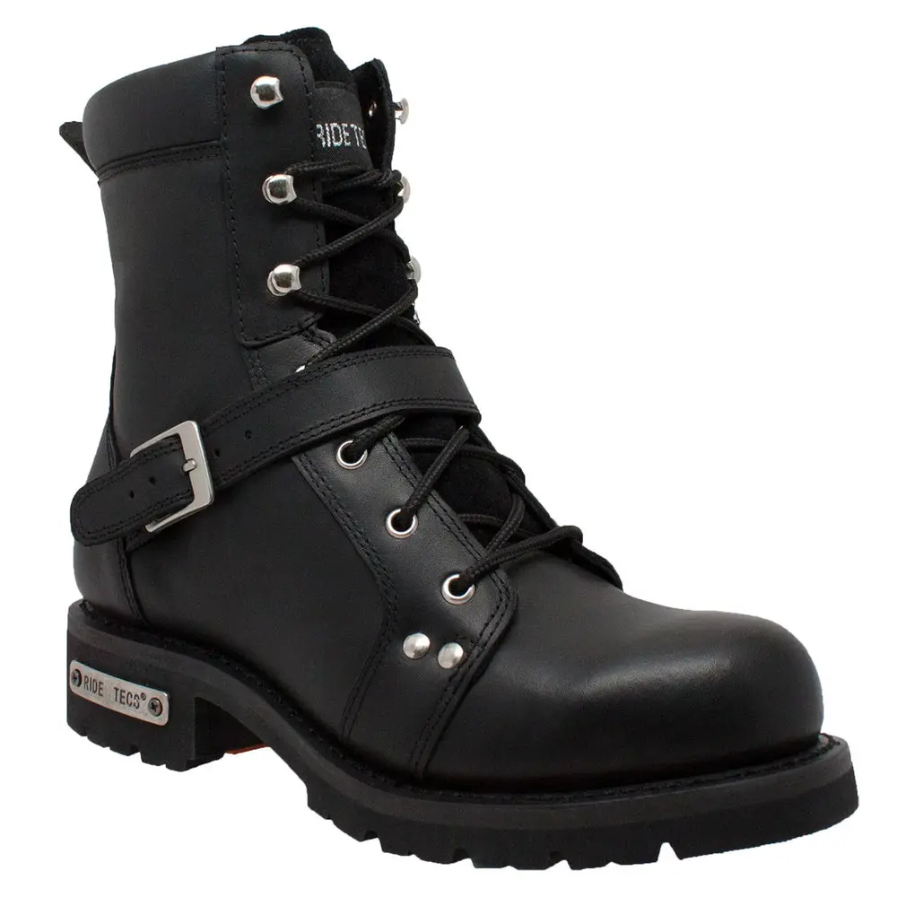 Stryker Men's Leather Motorcycle Boots